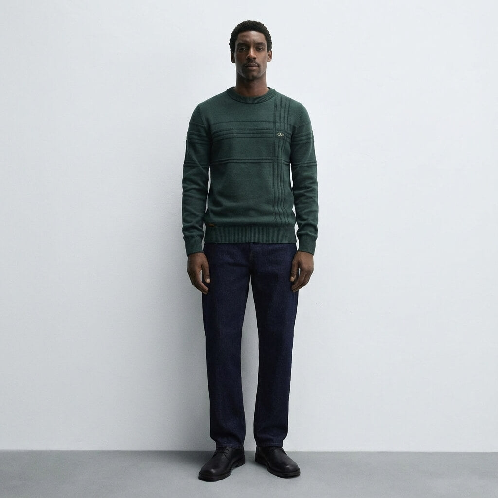 LC Men's Textured Sweater - BUY 1 GET2