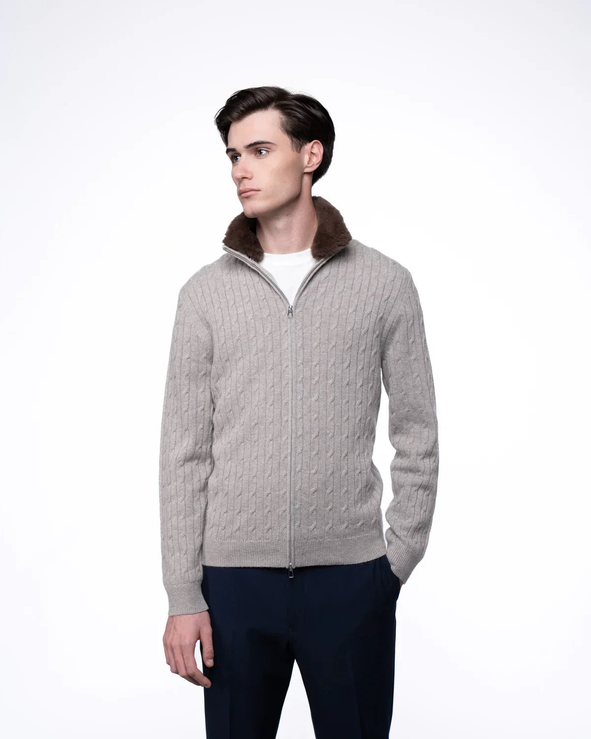 COURCHEVEL Full Fur Lined Cardigan